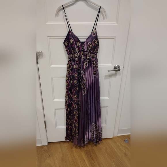2 For $12 Sale! HOST PICK Step in Style Purple Peacock Maxi Dress - Picture 2 of 7